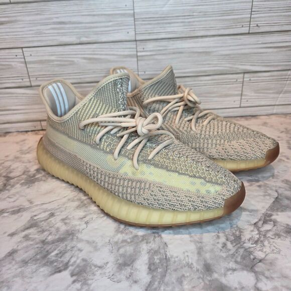 Adidas Yeezy Boost 350 V2 Citrin Non-Reflective Men's 10 FW3042 Used VERY Clean - Picture 1 of 9